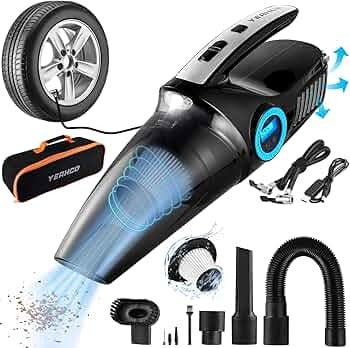 AutoClean Pro™ 2 en 1 Aspiradora + Inflador Portátil para Auto